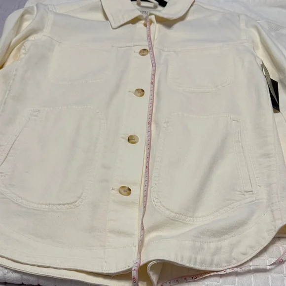 Liverpool Cream Button-Front Utility Jacket - Picture 7 of 11